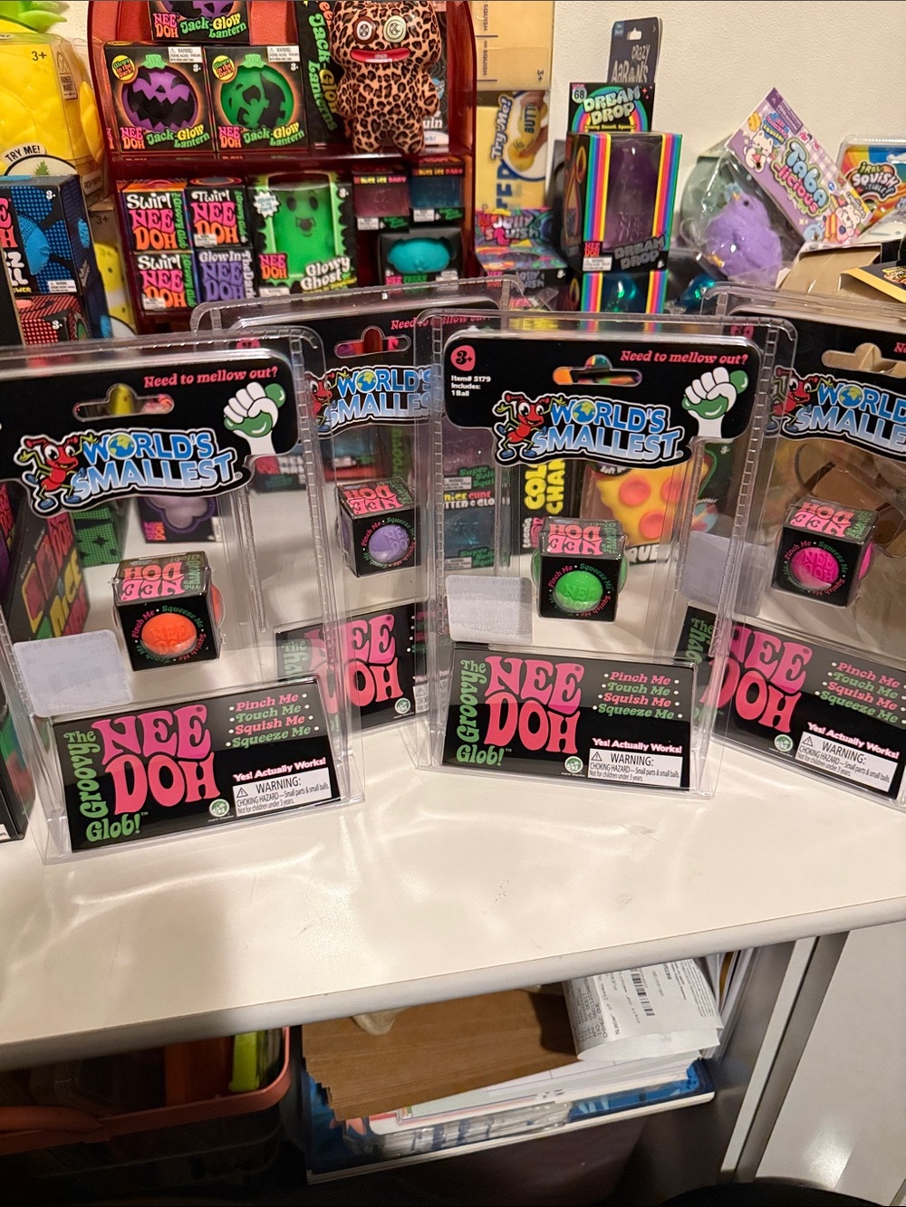 NeeDoh World’s Smallest Groovy Glob - Set of 4!